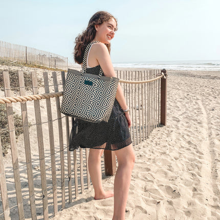 Greca Woven Tote
