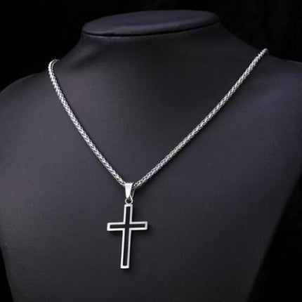 Personality Creative Jesus Cross Amulet Pendant Rock Casual Gift Catholic Christian Necklace