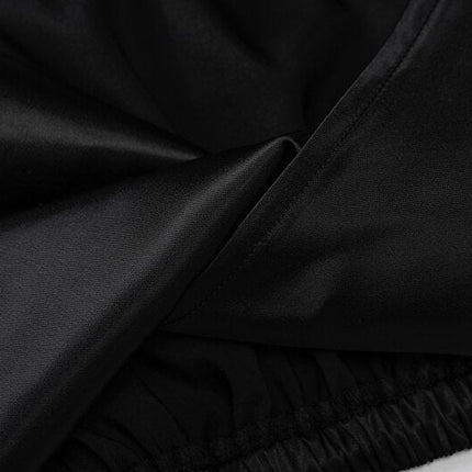 Pure Color Long Sleeves Bodycon Slim Crop Top