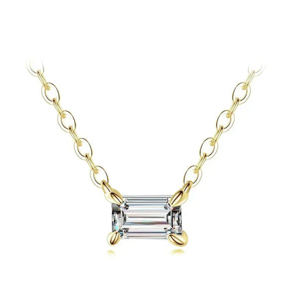 Modian Genuine 925 Sterling Silver Fashion Charm AAA Zirconia Pendant Necklace For Women Silver Female Necklaces Fine Jewelry