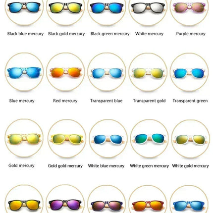 Ralferty Retro Wood Sunglasses Men Bamboo Sunglass Women Brand Sport Goggle Mirror UV400 Sun Glasses Male Shades lunette oculos