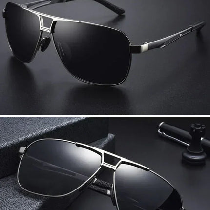 Top Quality Square Retro Photochromic Aluminum Sunglasses Men Polarized Driving Women Sun Glasses For Men Brown Oculos de sol