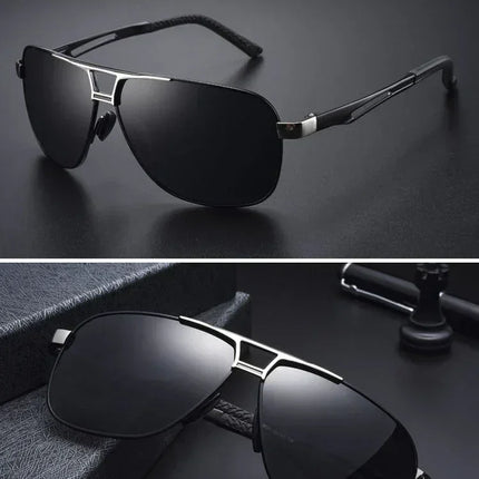 Top Quality Square Retro Photochromic Aluminum Sunglasses Men Polarized Driving Women Sun Glasses For Men Brown Oculos de sol