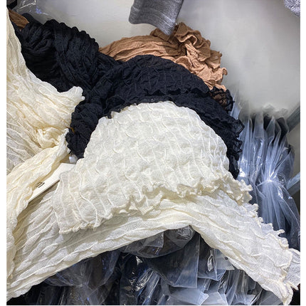 Women Lace Mesh High Collar Bottom T-shirts Female Long Sleeve Casual Style Tight Thin Tops