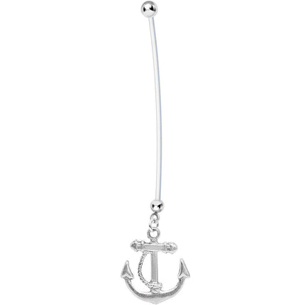 Nautical Anchor Drop Pregnant Belly Ring