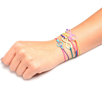 Handcrafted Multi Color Infinity Arrow Love Stretchy Bracelet 4 Pack Set