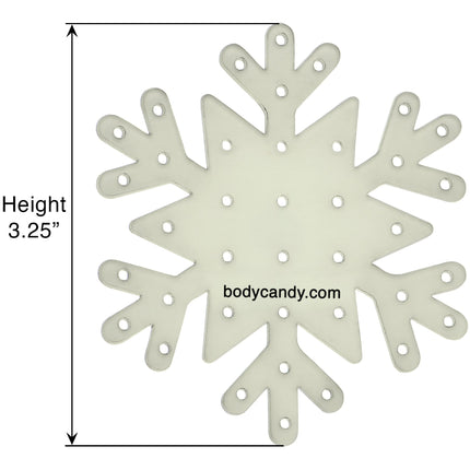Glow in the Dark Snowflake Travel Flat Back Earring Palette