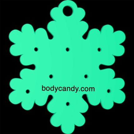 Glow in the Dark Christmas Ornament Travel Flat Back Earring Palette