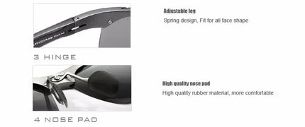VEITHDIA Brand Designer Men's Sunglasses Aluminum Magnesium Polarized UV400 Sun Glasses Cycling Sports Male Outdoor Eyewear 6592