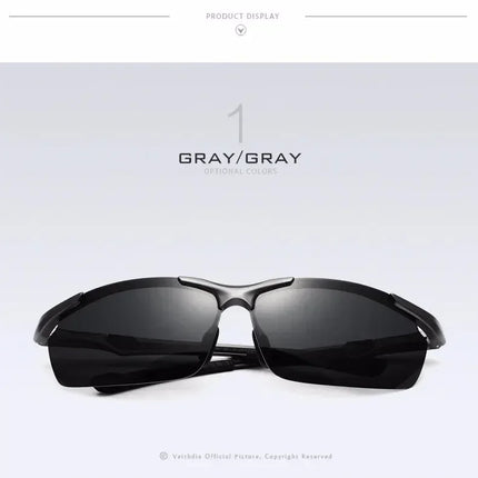 VEITHDIA Brand Designer Men's Sunglasses Aluminum Magnesium Polarized UV400 Sun Glasses Cycling Sports Male Outdoor Eyewear 6592