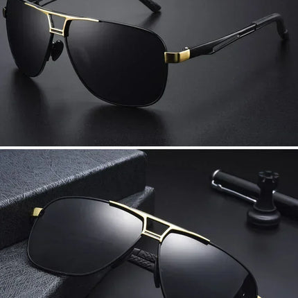Top Quality Square Retro Photochromic Aluminum Sunglasses Men Polarized Driving Women Sun Glasses For Men Brown Oculos de sol