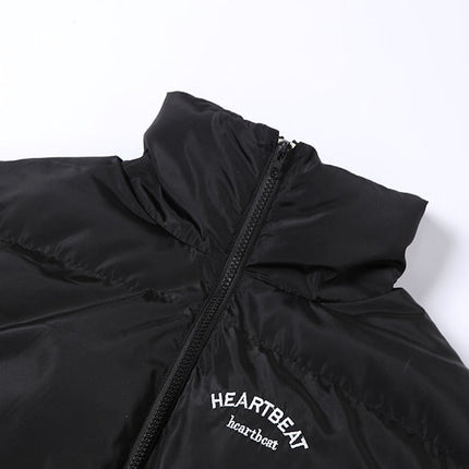 Faux PU Leather Y2K Bubble Puffer Winter Warm Jacket Women Long Sleeve Coats