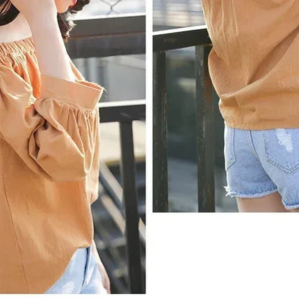 Hats For Women Summer Sun Protection Straw Hat Female Round Top Curled Brim Parent Child Student Sunshade Travel
