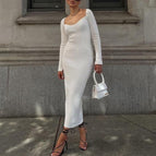 White Maxi Dress / S