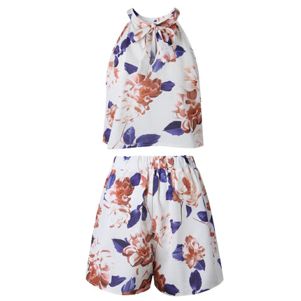 Sexy Jumpsuit For Women Loose Cause Boho Floral Female Rompers Beach Shorts Sets