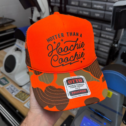 Hotter Than A Hoochie Coochie Trucker Hat