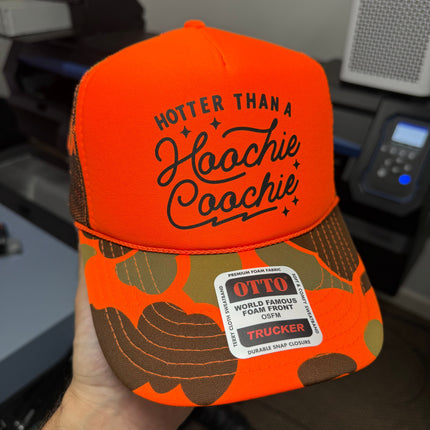 Hotter Than A Hoochie Coochie Trucker Hat