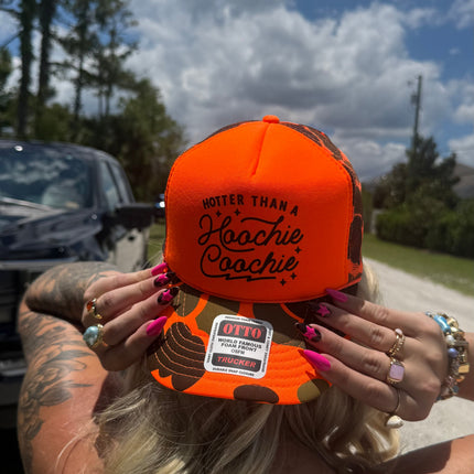 Hotter Than A Hoochie Coochie Trucker Hat