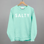 Oversized Terry Poncho / Beach Glass / S