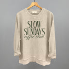 Oversized Corded Crew / Moonbeam / S