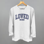 Oversized Corded Crew / White / S