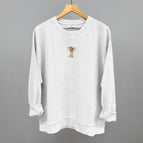 Oversized Corded Crew / White / S
