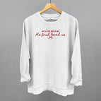 Oversized Corded Crew / White / S