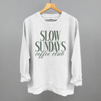 Oversized Corded Crew / White / S