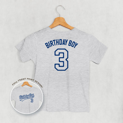 Birthday Boy Varsity #3 (Kids Back Print)