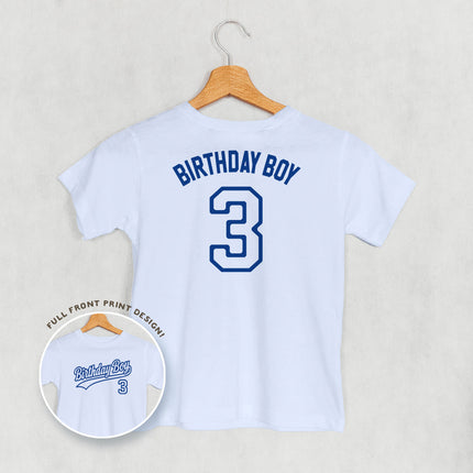 Birthday Boy Varsity #3 (Kids Back Print)