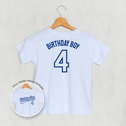 Birthday Boy Varsity #4 (Kids Back Print)