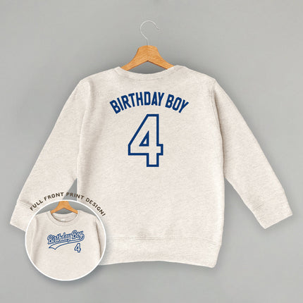 Birthday Boy Varsity #4 (Kids Back Print)