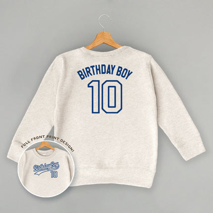 Birthday Boy Varsity #10 (Kids Back Print)