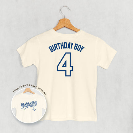 Birthday Boy Varsity #4 (Kids Back Print)
