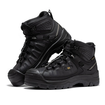 ROCKROOSTER Woodland Brown 6 inch Composite Toe Waterproof Leather Work Boots AK661