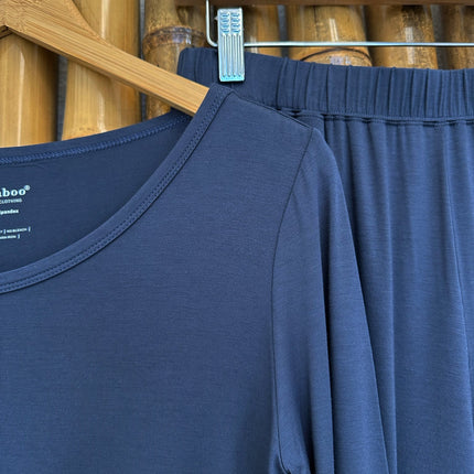 Women's Bamboo Lounge Set - Long Sleeve T-Shirt and Jogger Pants