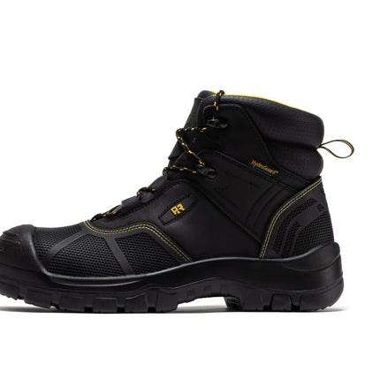 ROCKROOSTER Woodland Black 6 inch Waterproof Composite Toe Leather Work Boots AK663