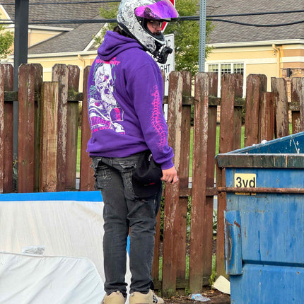 Are We Even Alive Pullover Hoodie Purple