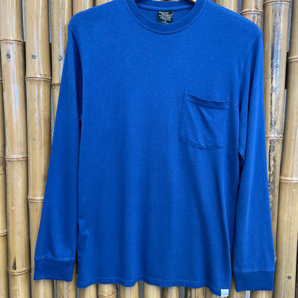 New Men's Bamboo Viscose/Organic Cotton Long Sleeve T-Shirt with Pocket