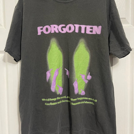 Paranormal Forgotten Garment Dyed Streetwear Tee Cotton Short Sleeve T Shirt
