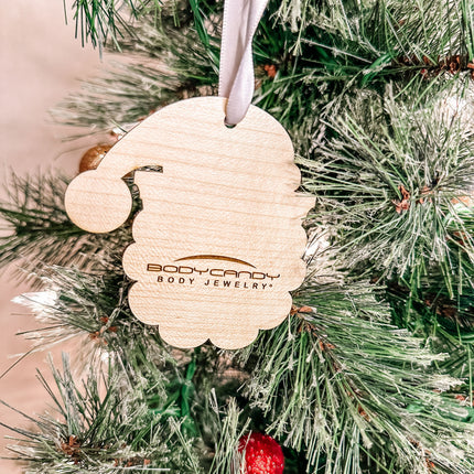Wood Holiday Santa Claus Christmas Ornament