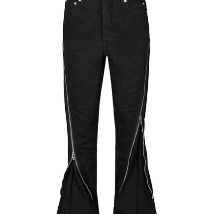 DIAMOND ZIP FLARE DENIM