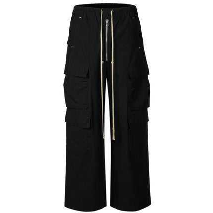 NYLON DRAWSTRING CARGO PANTS