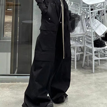 NYLON DRAWSTRING CARGO PANTS