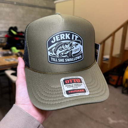 Jerk It Till She Swallows Trucker Hat