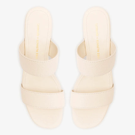 Larroudé x Kenneth Cole: Sandal Ivory Leather