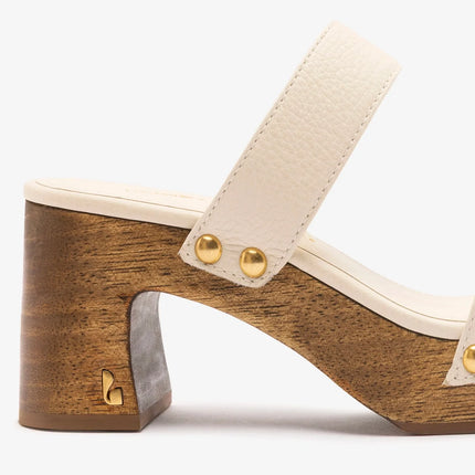 Larroudé x Kenneth Cole: Sandal Ivory Leather