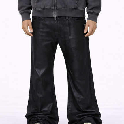 WIDEBOY WAXED FLARE DENIM