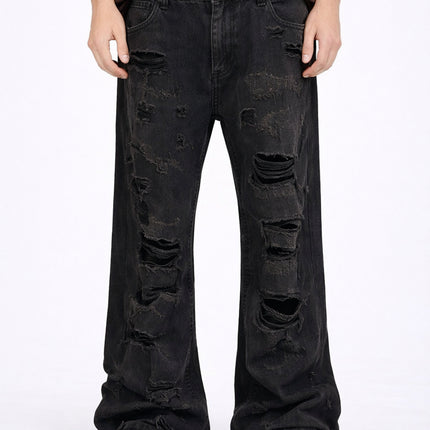 DARK DESTROYED DENIM