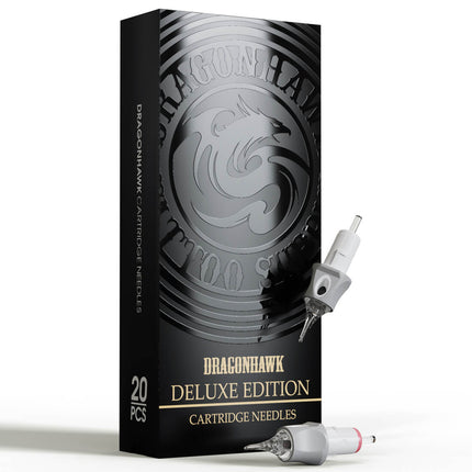Box of 20-Dragonhawk Glide Extra Smooth Tattoo Cartridges Needles 0.25MM/0.3MM/0.35MM